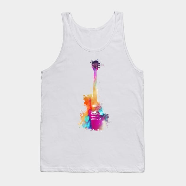 Funky guitar #guitar #music art Tank Top by JBJart